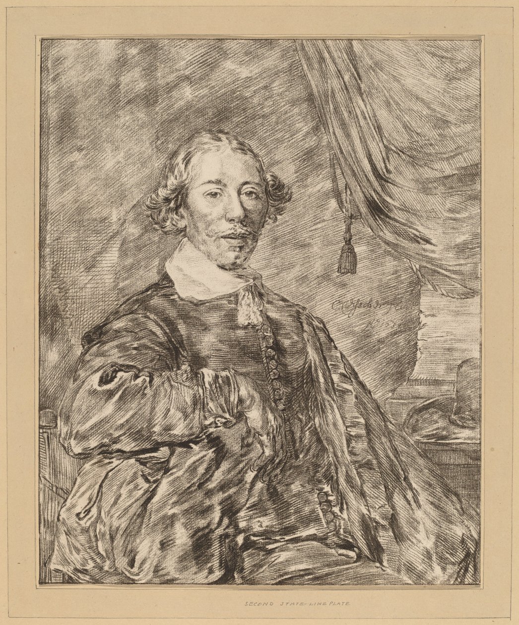 Portrét sedícího muže, 1771. od Johannes Kornlein
