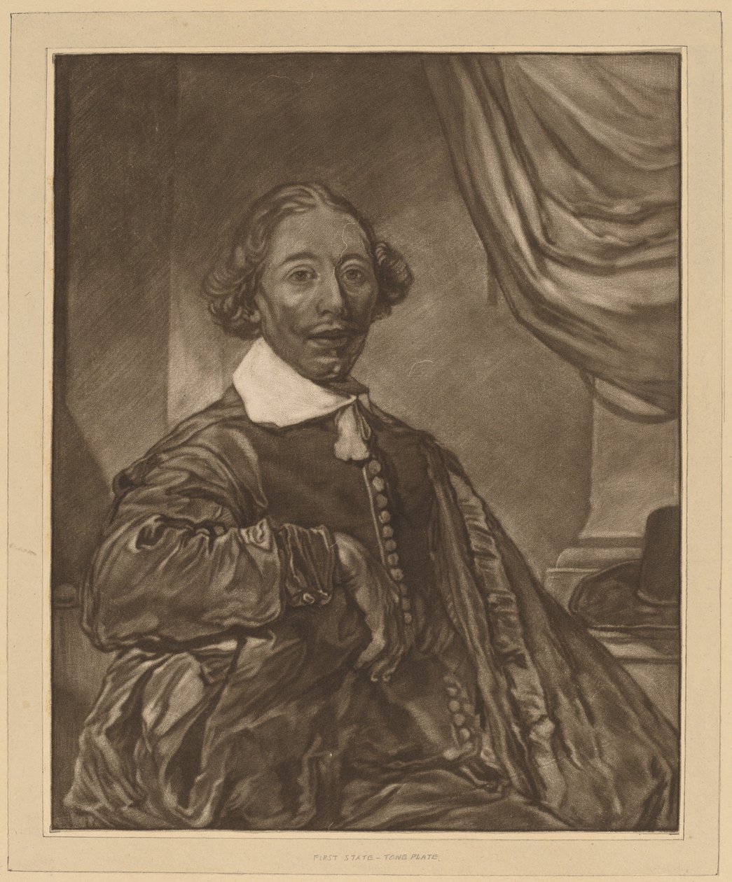 Portrét sedícího muže, 1771. od Johannes Kornlein