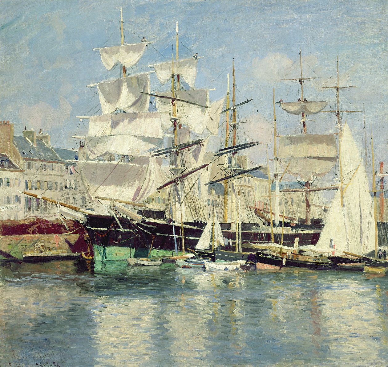 Squared - Riggers v Le Havre, 1886 od Johannes Martin Grimelund