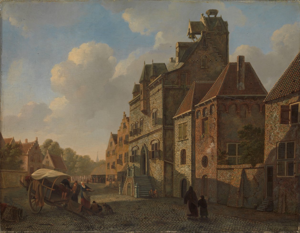 Pohled v Dordrechtu od Johannes Schoenmakers