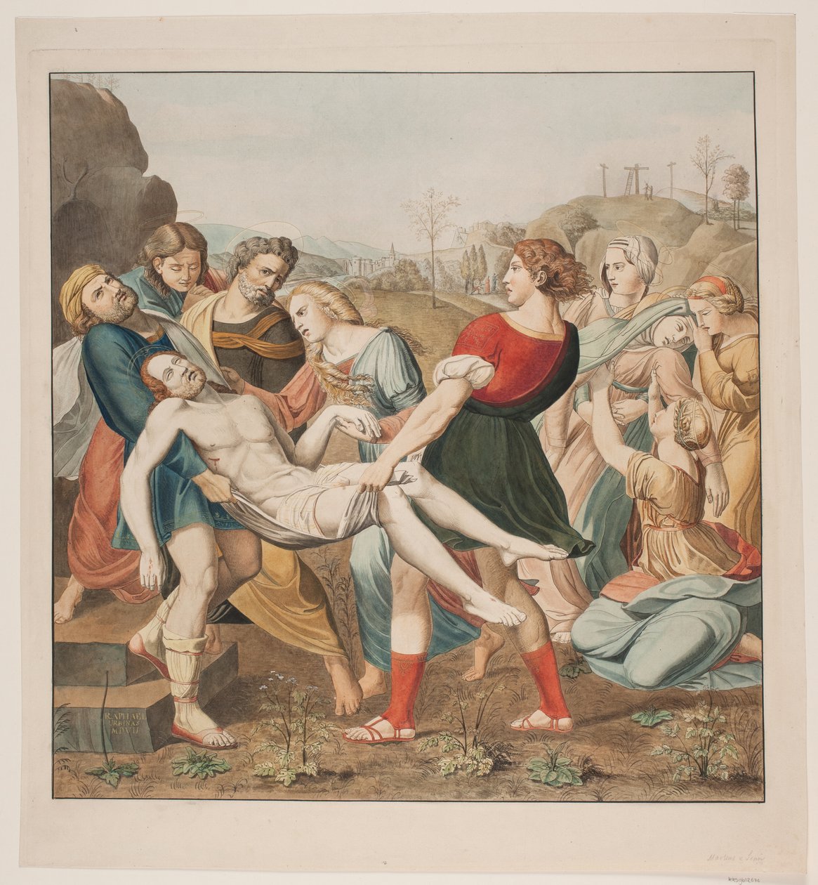 Raphael: Pohřeb Krista od Johannes Senn