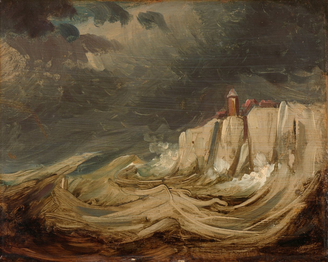Bouře na pobřeží od Johannes Tavenraat
