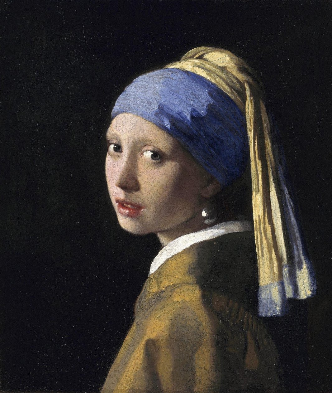 Nizozemsky: Meisje met de parel Girl with a Pearl Earring (Dívka s perlovou náušnicí) od Johannes Vermeer