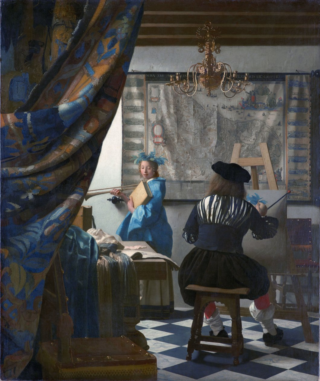 Umění malby od Johannes Vermeer