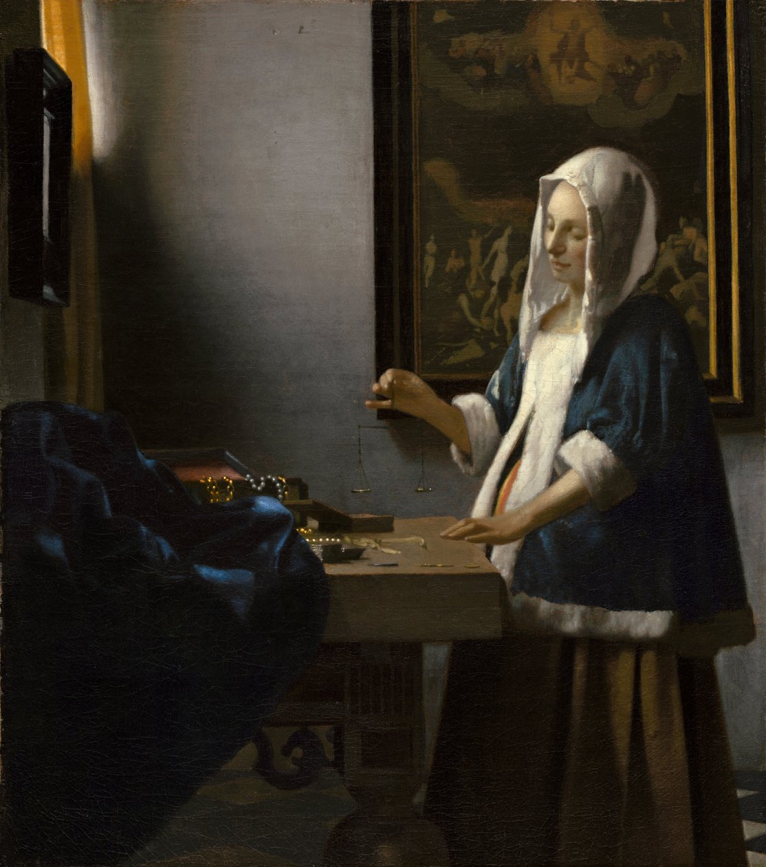 Žena držící váhy od Johannes Vermeer
