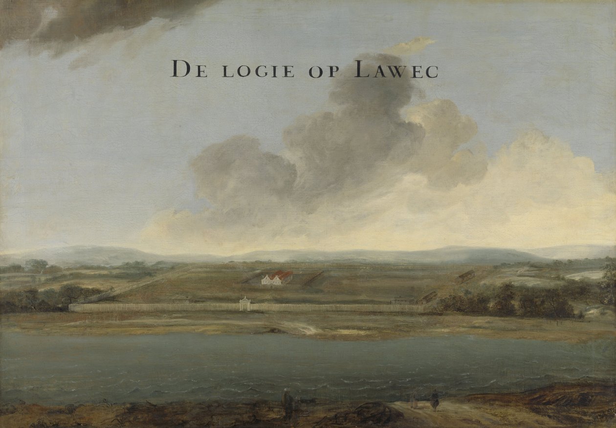 Obchodní stanice holandské Východoindické společnosti Lawec v Kambodži, c.1662-3 od Johannes Vinckeboons