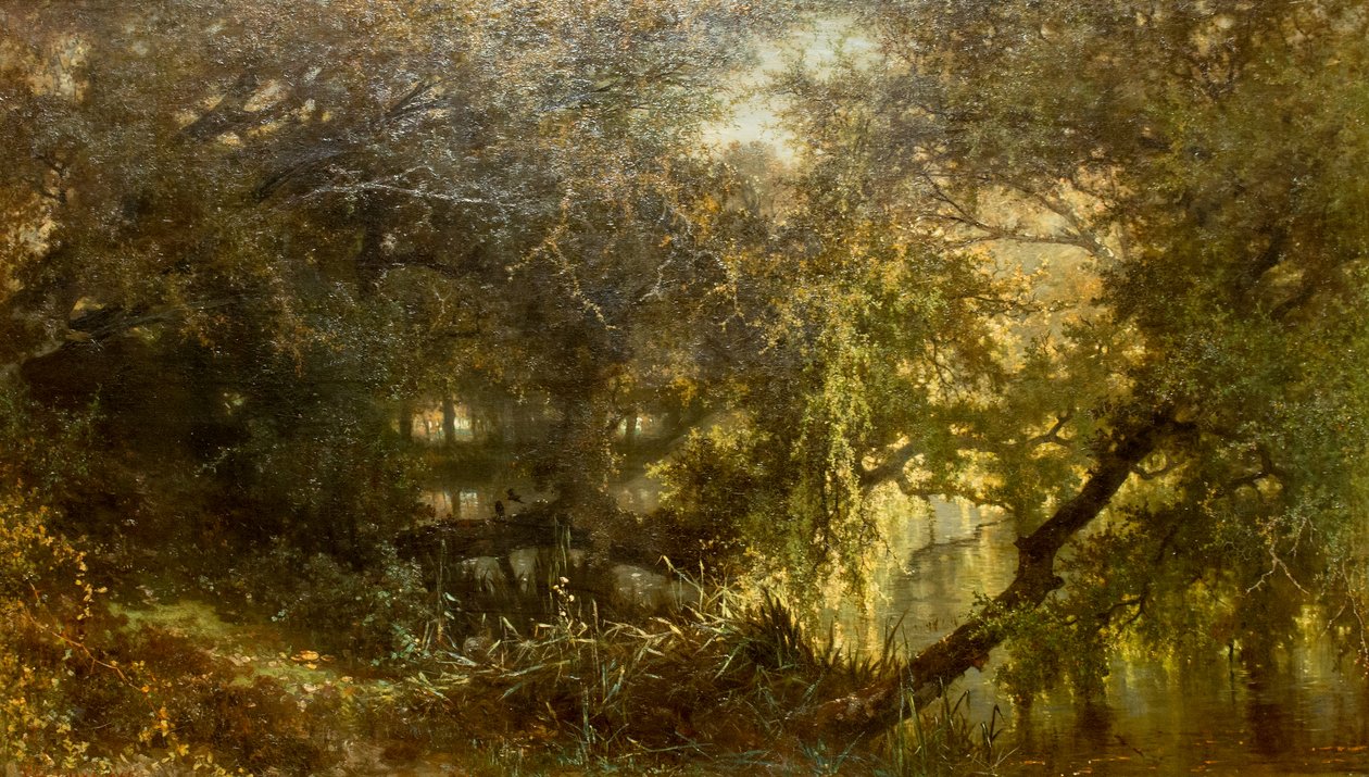 Německy: Der Teich in Osterbeek Rybník v Oosterbeeku od Johannes Warnardus Bilders