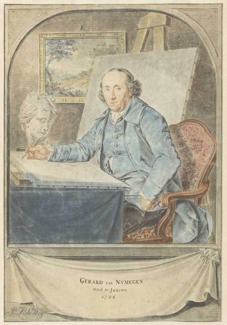 Portrét Gerarda van Nijmegena od Johannes Zacharias Simon Prey