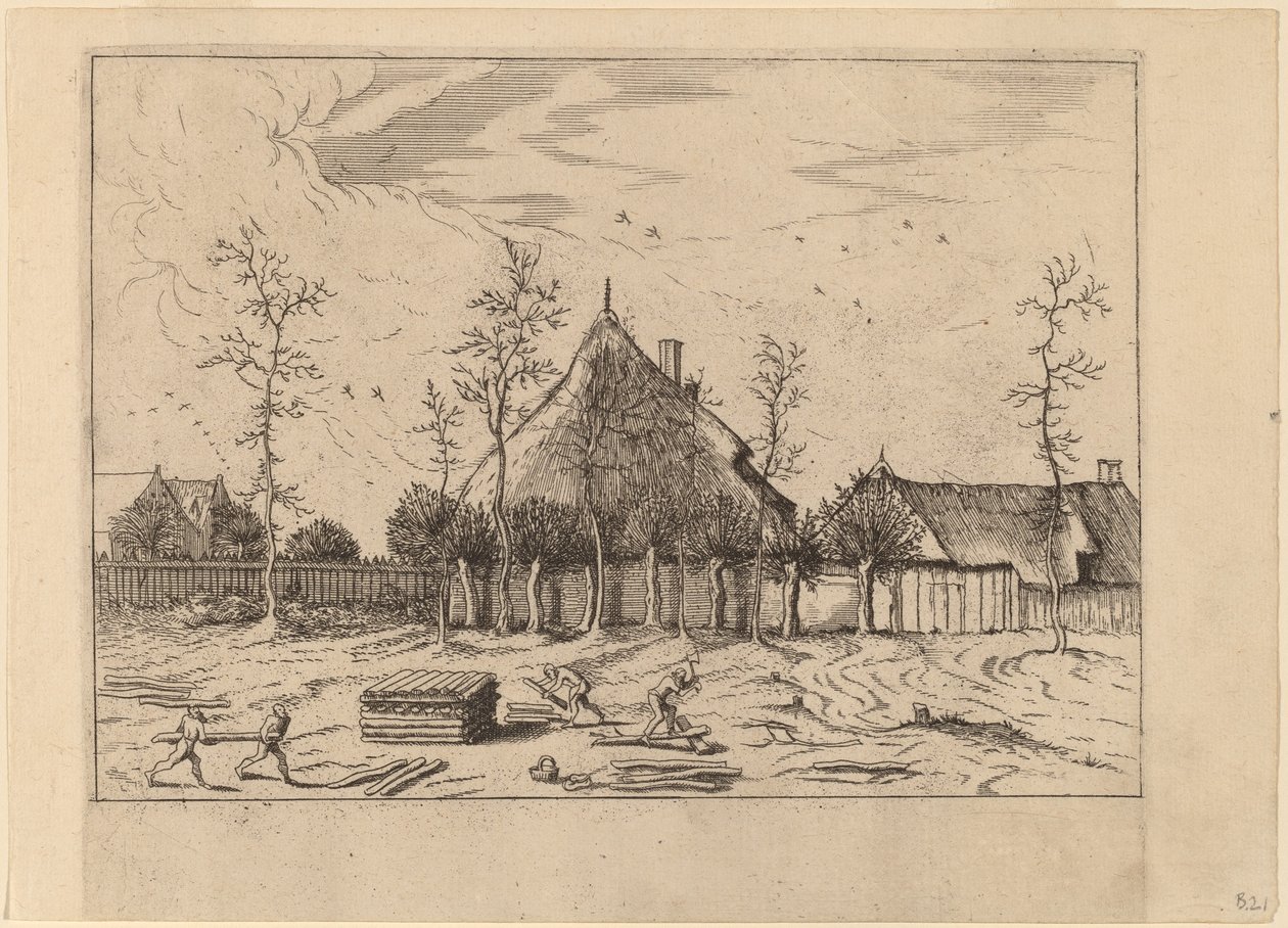 Farma od Johannes and Lucas van Doetechum after Master of the Small Landscapes