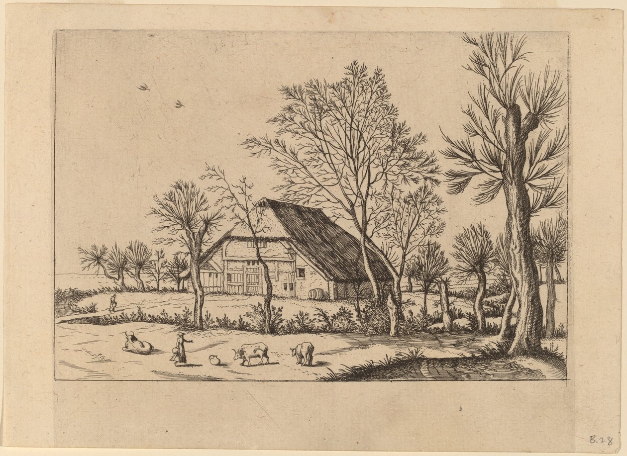 Farma od Johannes and Lucas van Doetechum after Master of the Small Landscapes