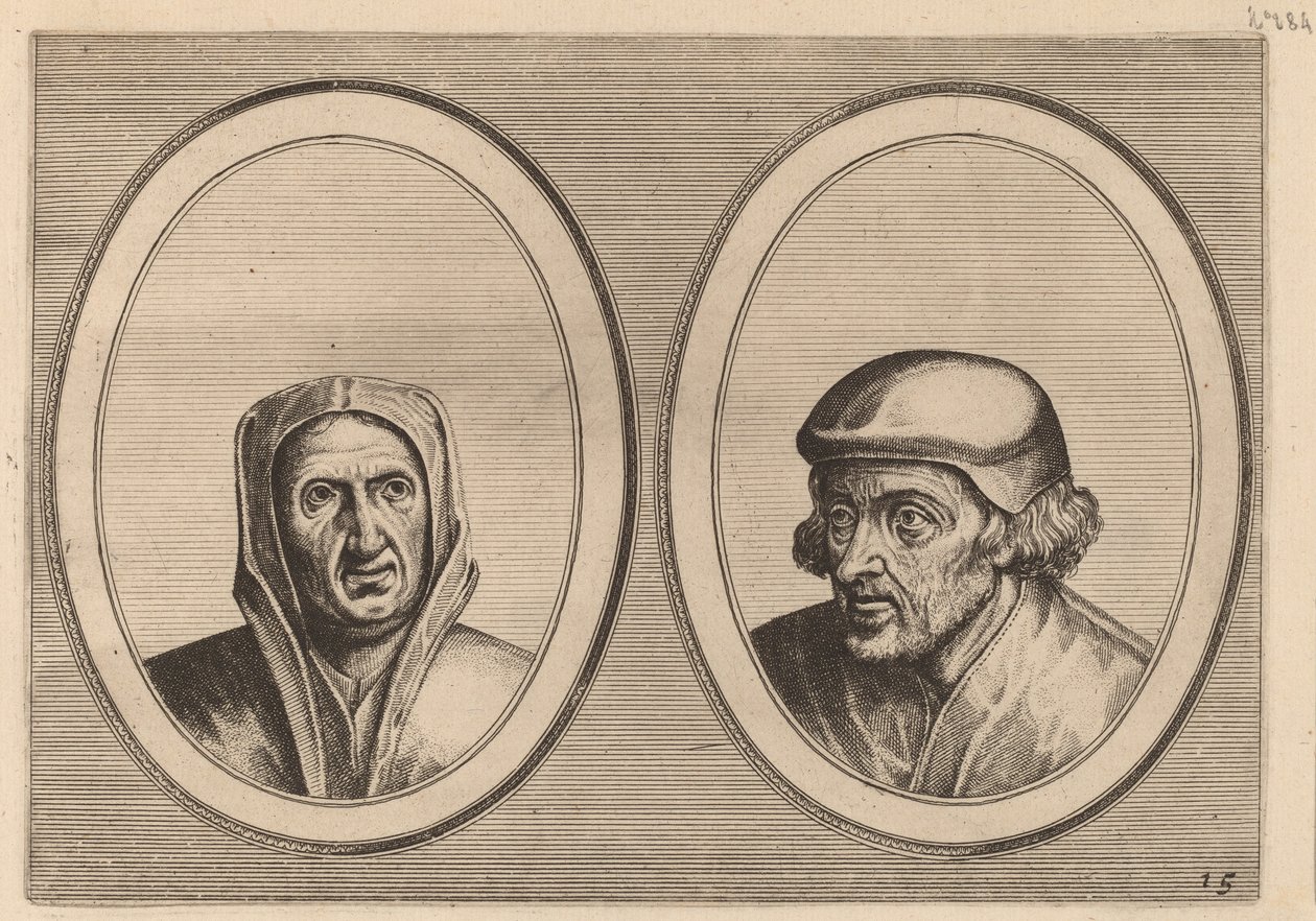 "Beveynsde Hil" a "Listighe Jorden" od Johannes and Lucas van Doetechum after Pieter Bruegel the Elder