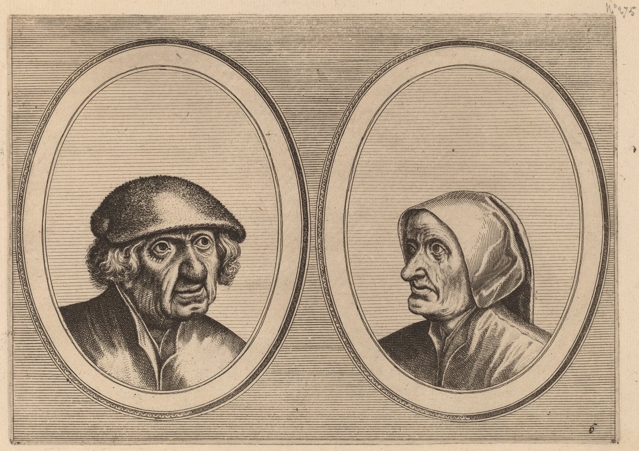 "Dirck Domp" a "Zeedighe Kniertje" od Johannes and Lucas van Doetechum after Pieter Bruegel the Elder