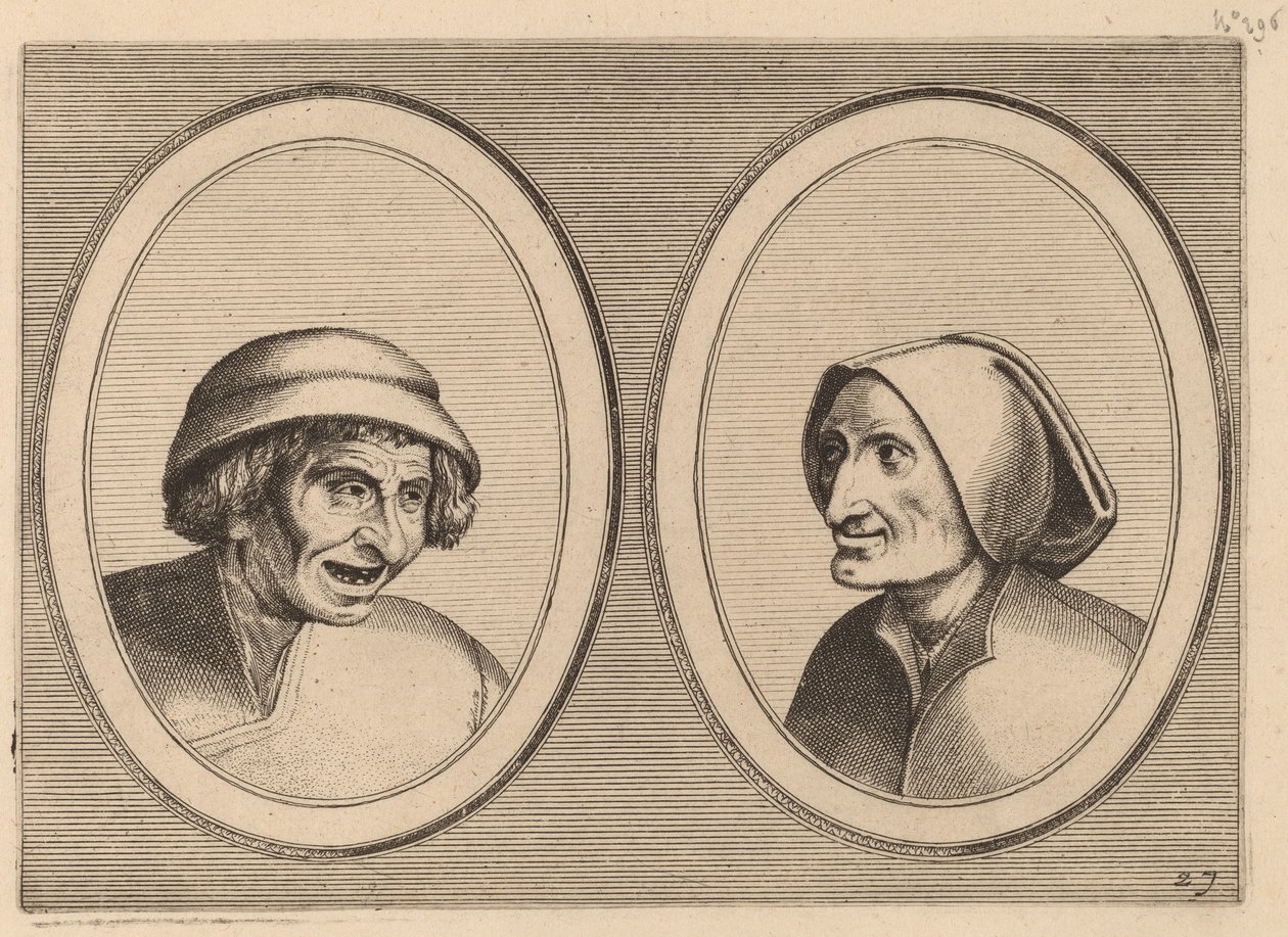 "Keesje Licht-hart" a "Verblinde Swaen" od Johannes and Lucas van Doetechum after Pieter Bruegel the Elder