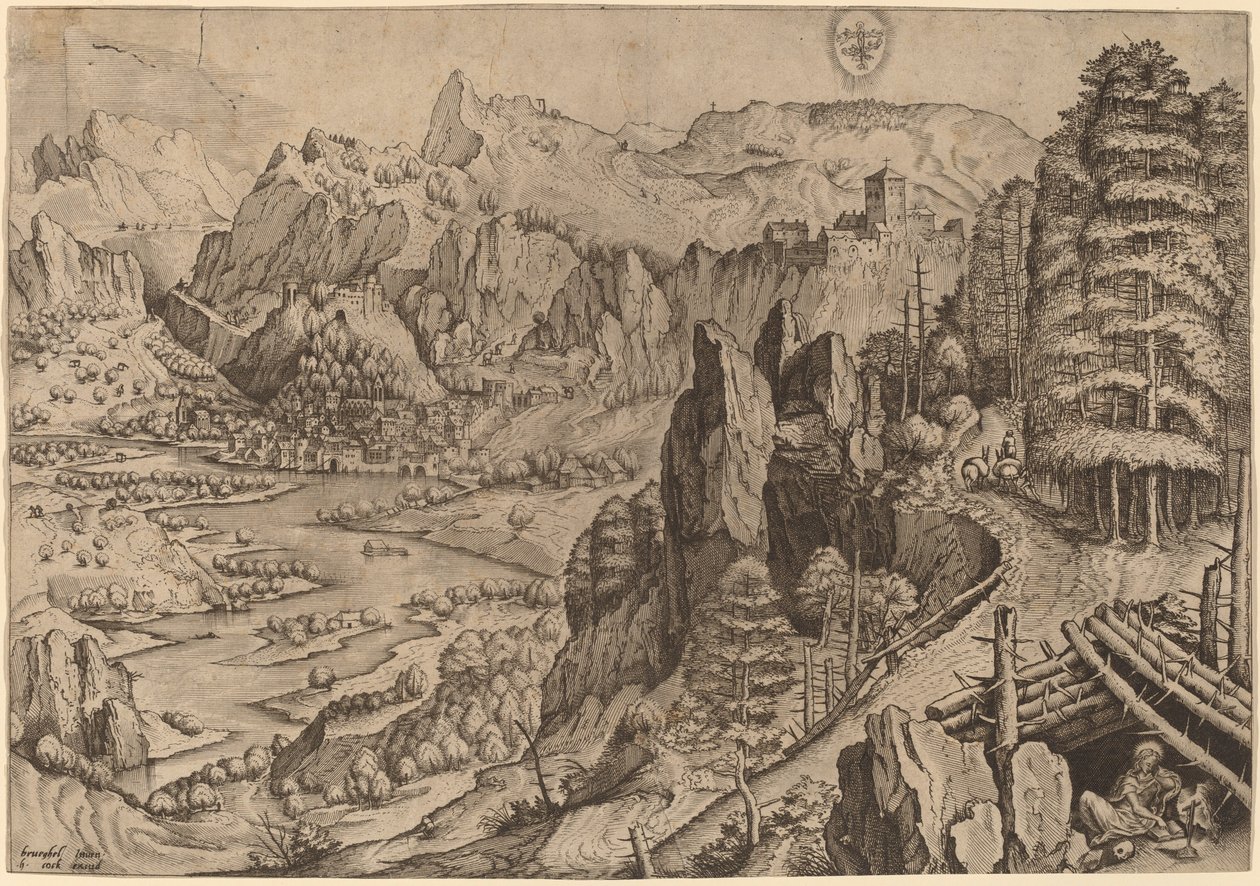 Kajícnice Magdalena od Johannes and Lucas van Doetechum after Pieter Bruegel the Elder