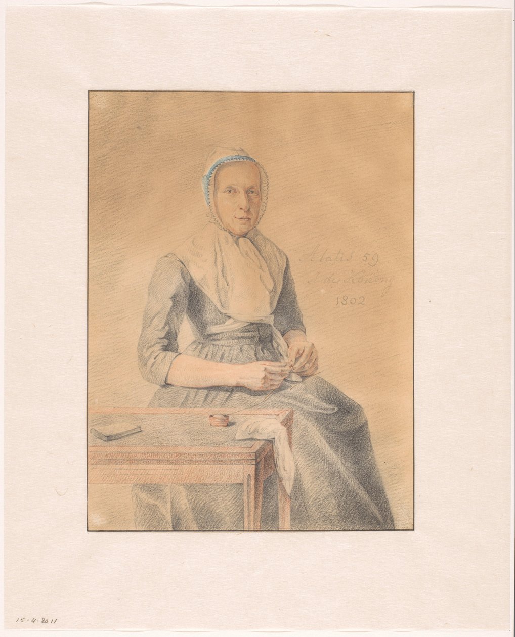 Portrét Catherine van Eck od Johannes de Koning (signed by artist)