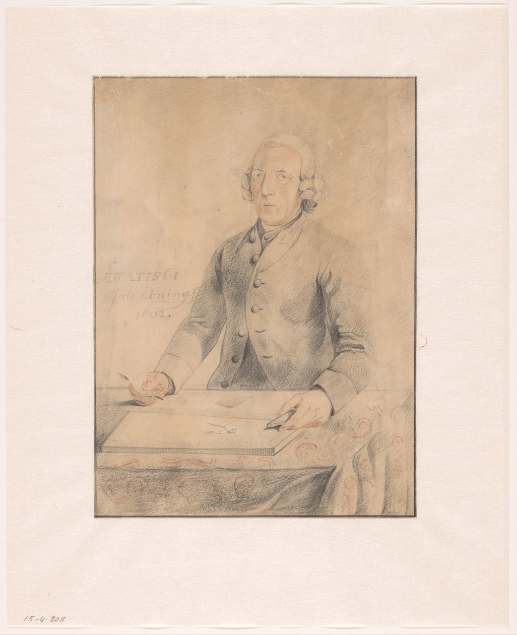 Portrét Pietera Pickée od Johannes de Koning (signed by artist)