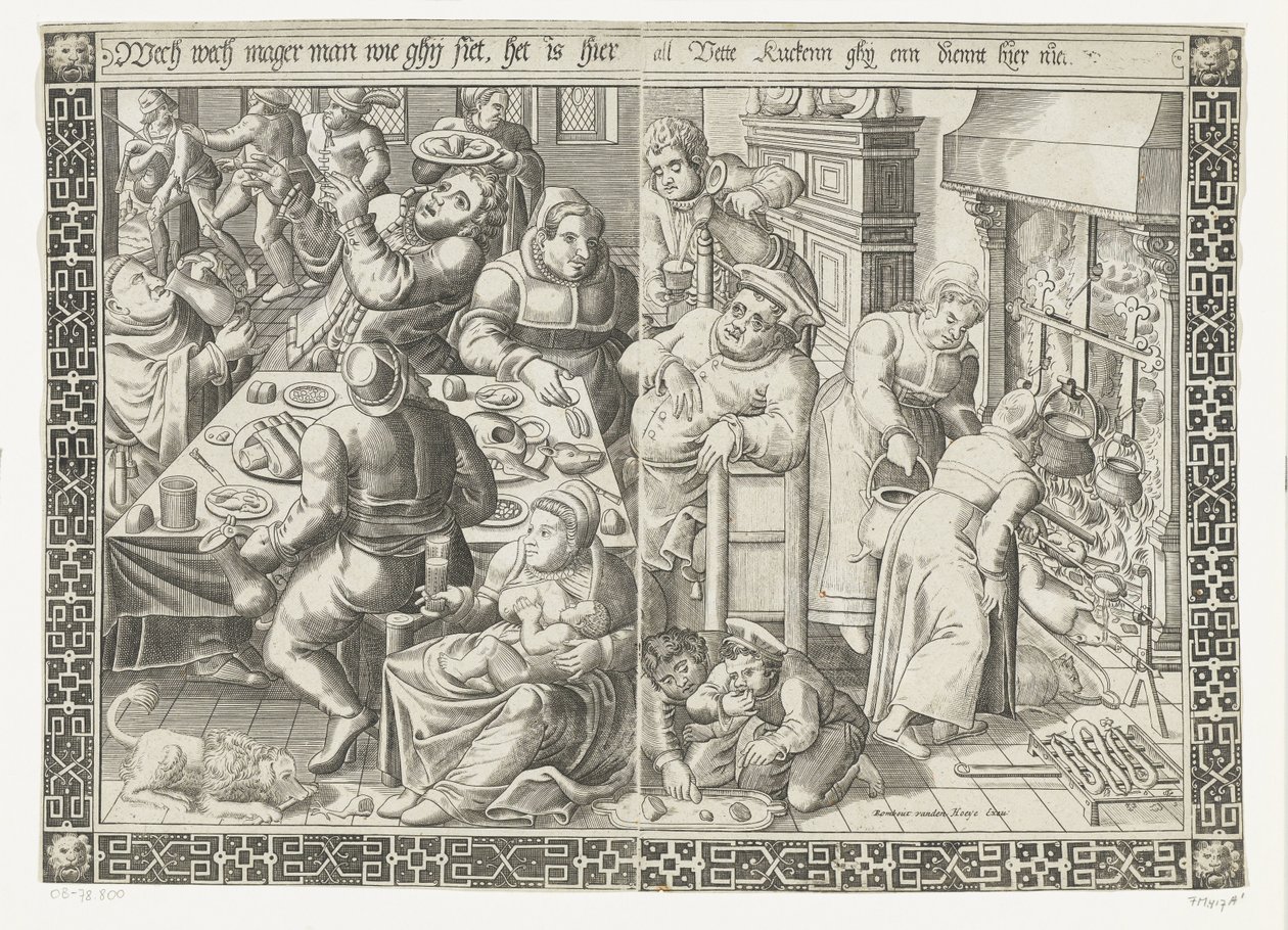 Mastná kuchyně od Johannes of Lucas van Doetechum