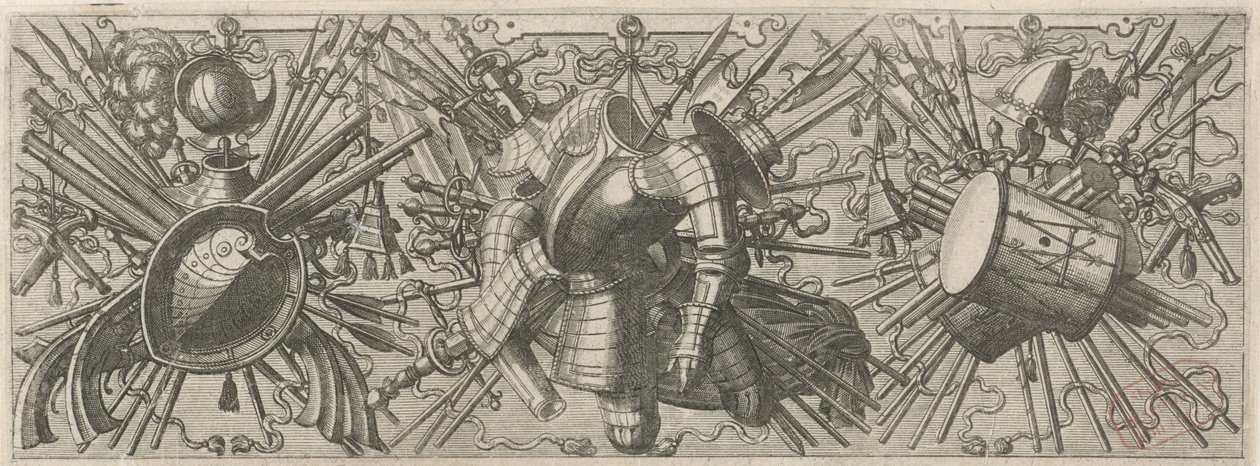 Hranolky s dvojitým bubnem Panoplia sev armamentarium… (název série) od Johannes of Lucas van Doetechum