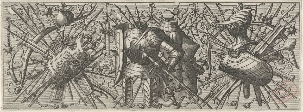 Fries se setkal s twee kurassen Panoplia sev armamentarium… (název série) od Johannes of Lucas van Doetechum
