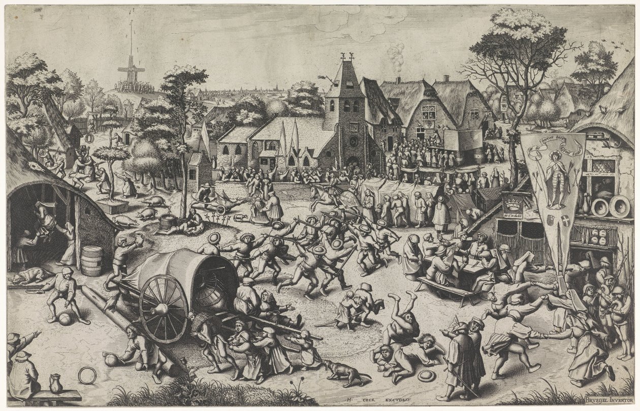 Veletrh svatého Jiří od Johannes of Lucas van Doetechum