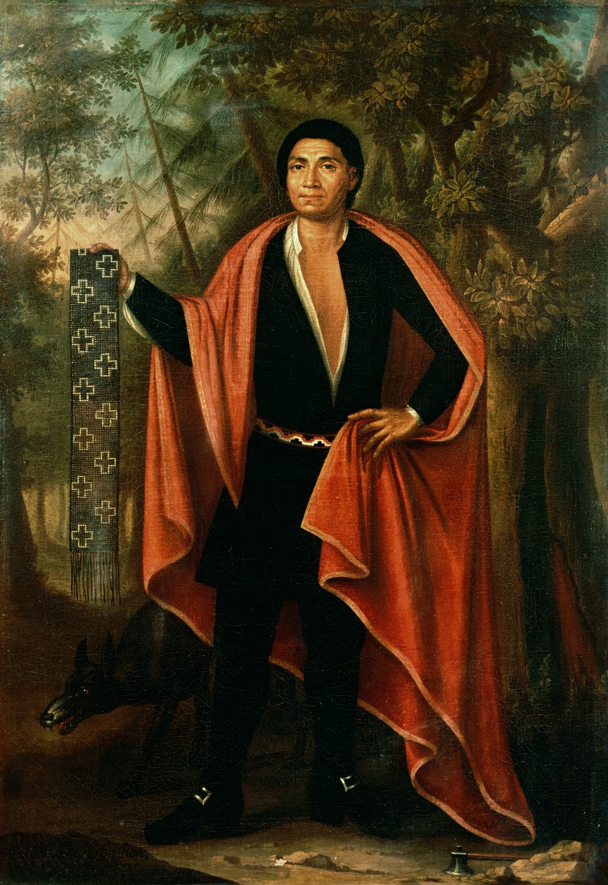 Tac Yec Neen Ho Gar Ton, císař šesti národů, 1710 od Johannes or Jan Verelst