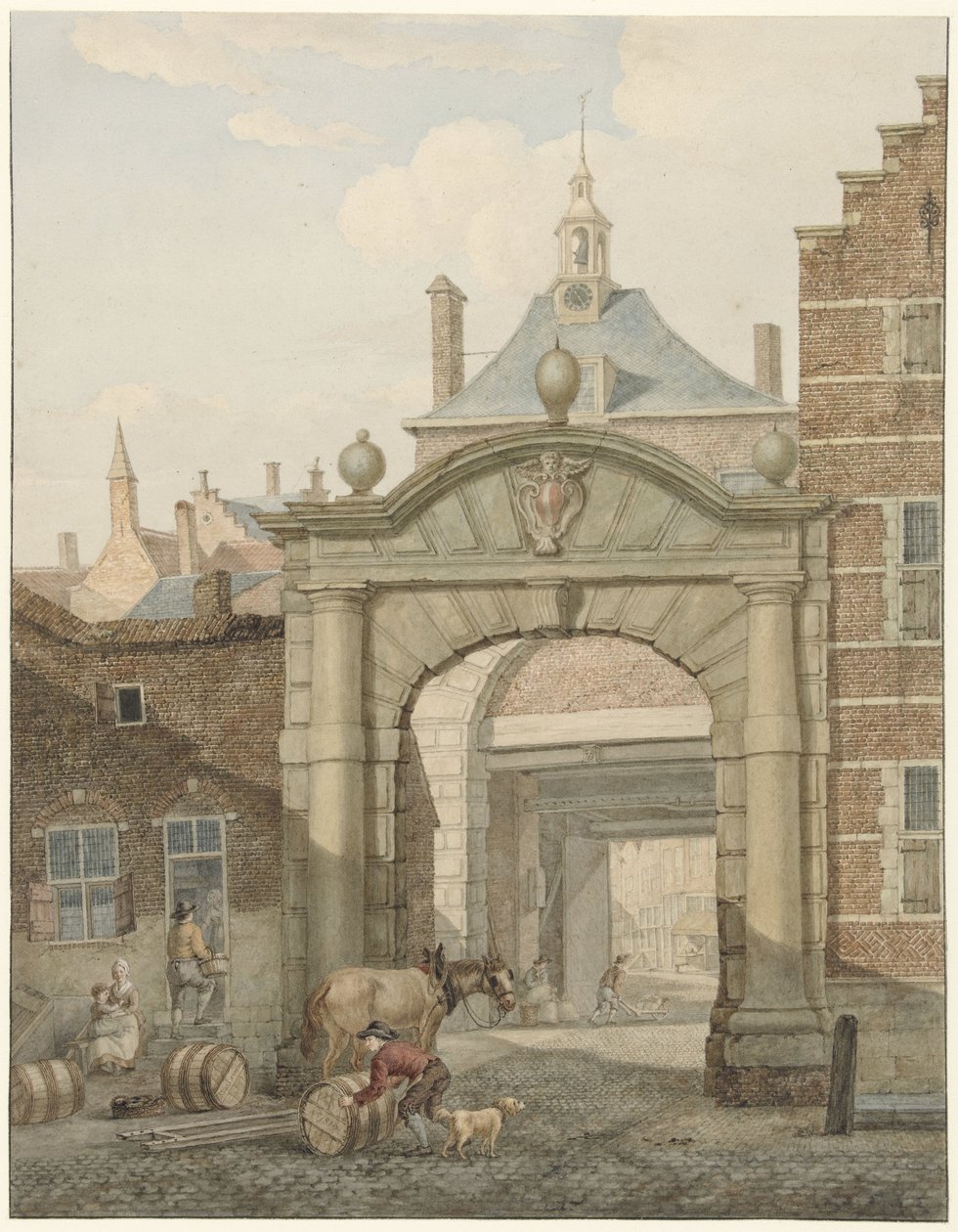Pohled branou v Dordrechtu od Johannes van Lexmond