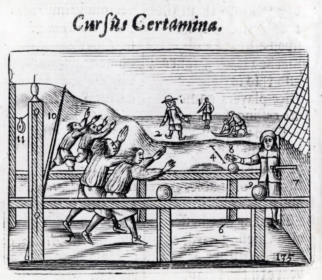 Chlapecké závody z Orbis Sensual Pictus, 1658 od John Amos Comenius