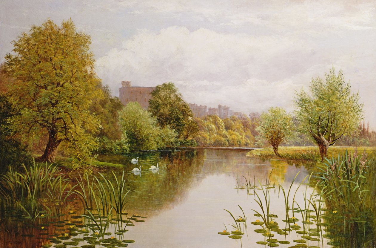 Pohled na Windsor z Temže od John Atkinson