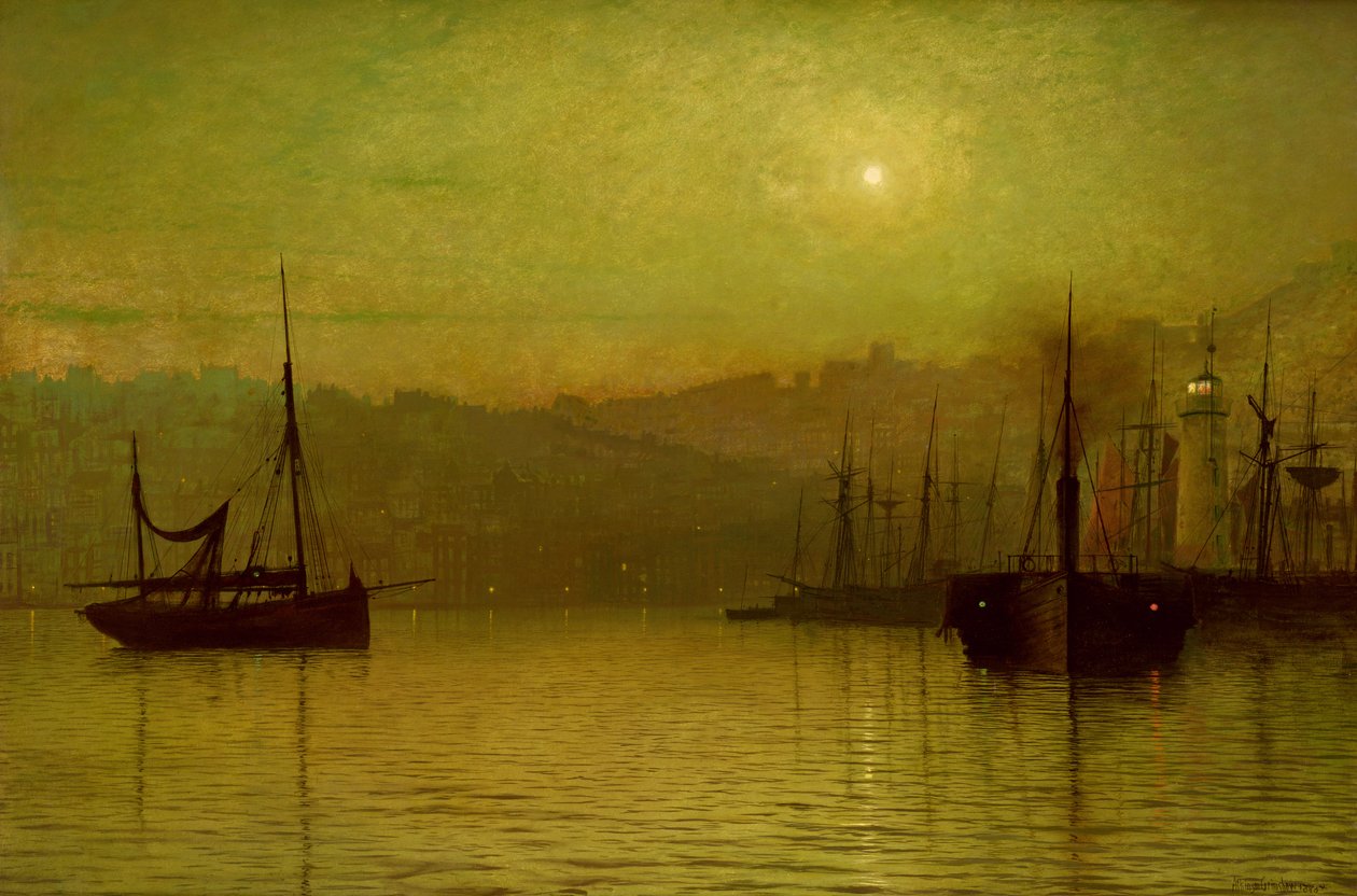 Calm Waters, Scarborough, 1880 od John Atkinson Grimshaw