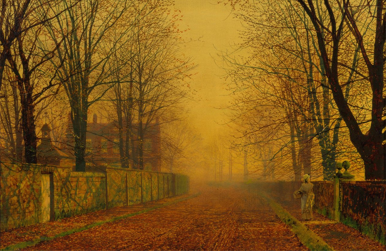Večerní záře od John Atkinson Grimshaw