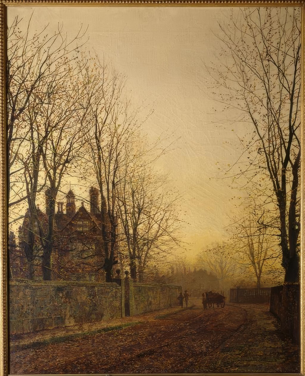 J.A. Grimshaw, Poslední náklad / obraz, 1886 od John Atkinson Grimshaw