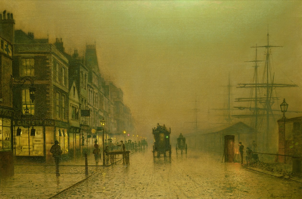 Liverpoolské doky od John Atkinson Grimshaw