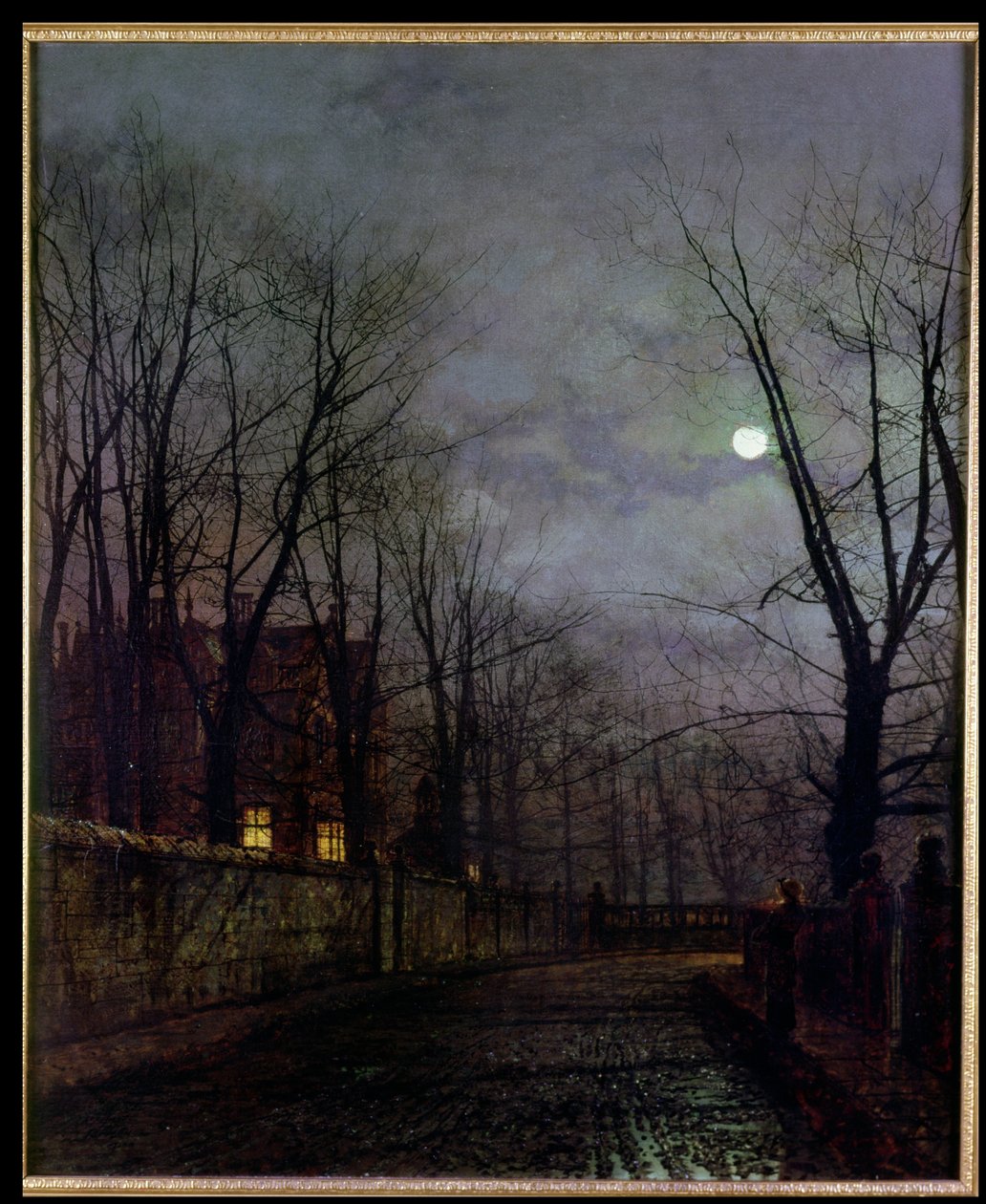 Měsíční pouliční scéna, 1882 od John Atkinson Grimshaw