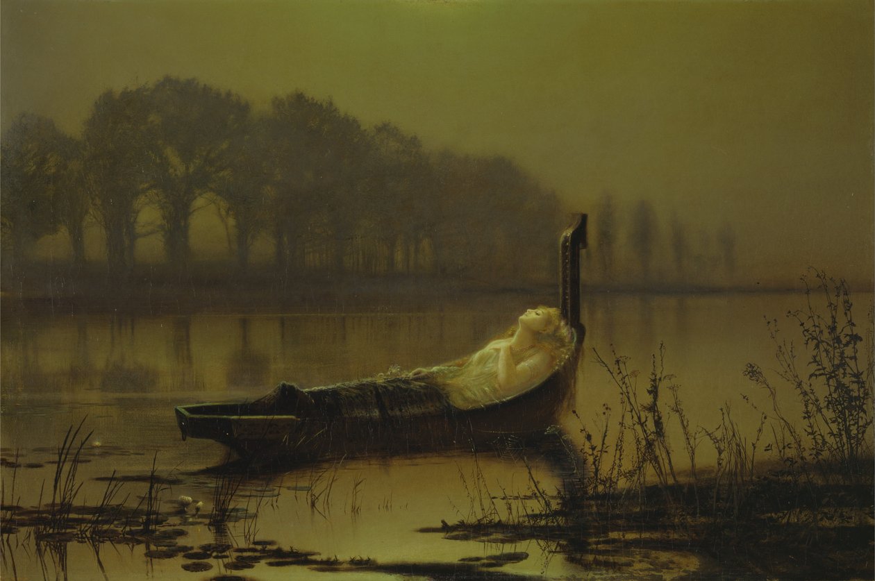 Paní ze Shalott od John Atkinson Grimshaw