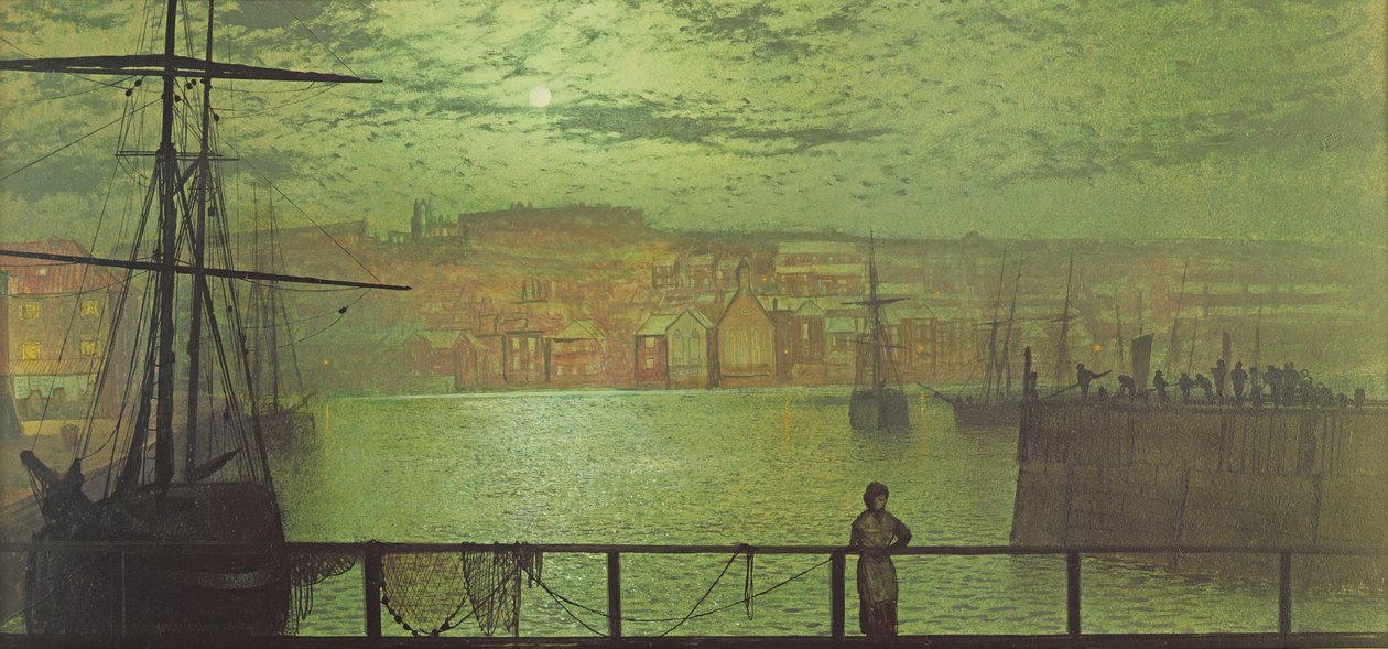 Whitby z Station Quay, 1878 od John Atkinson Grimshaw