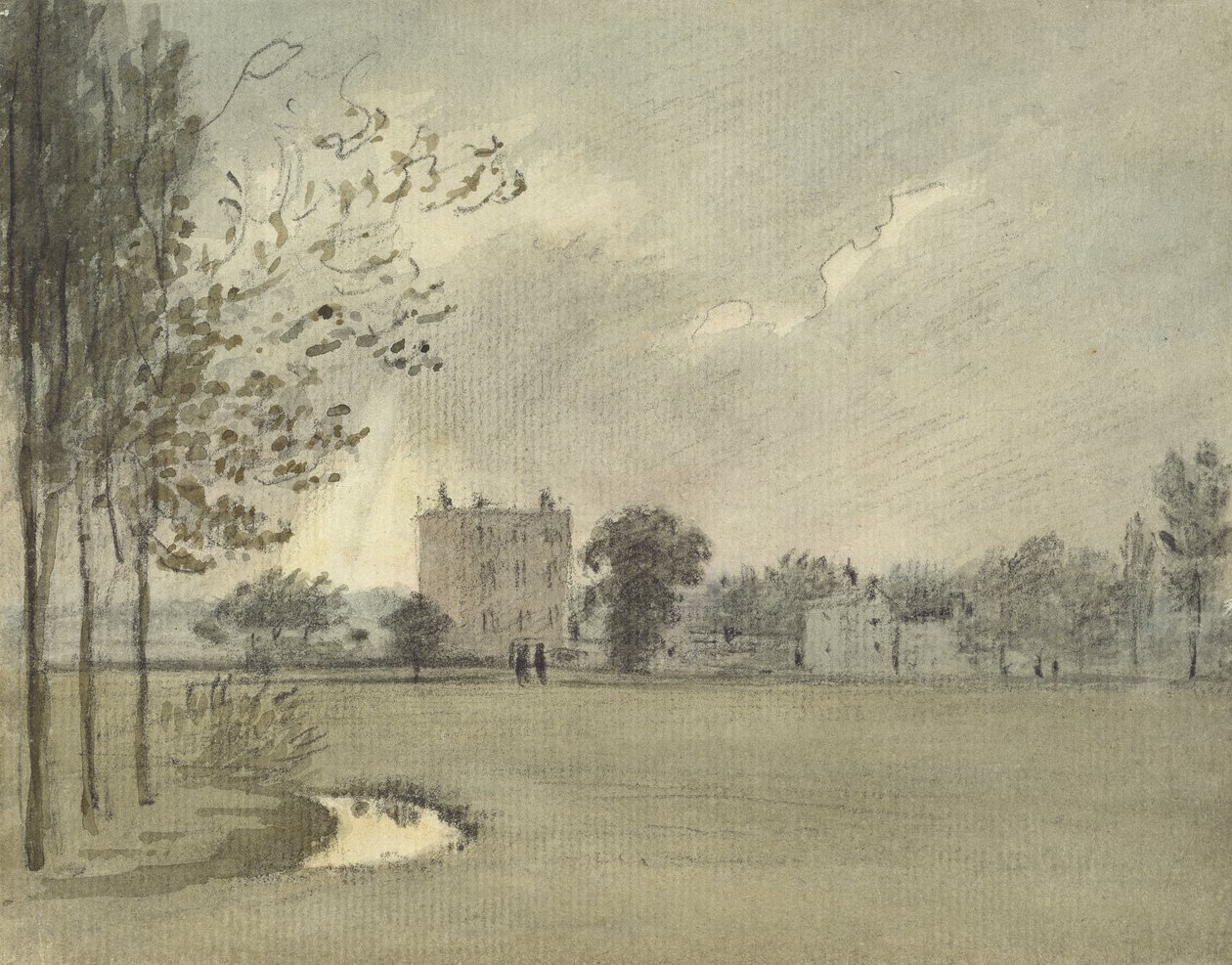 Christ Church Meadows, 6. května 1788 (akvarel přes grafit, na papíře) od John Baptist Malchair