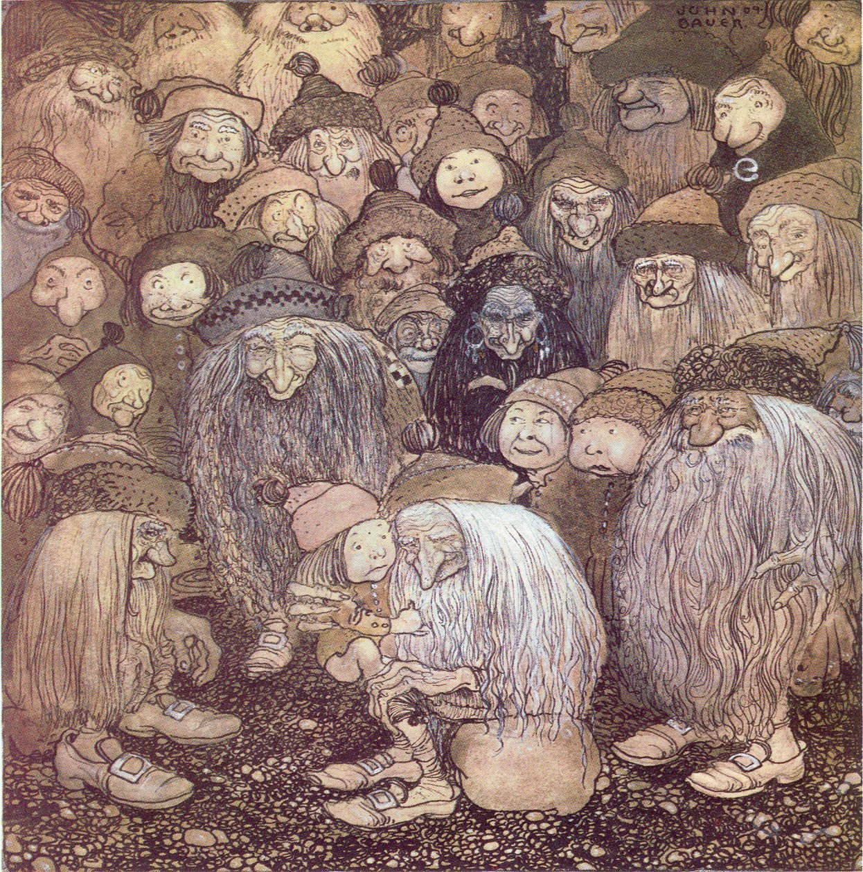 Ale jak se dostanu do hory, zeptal se chlapec trpaslíka od John Bauer