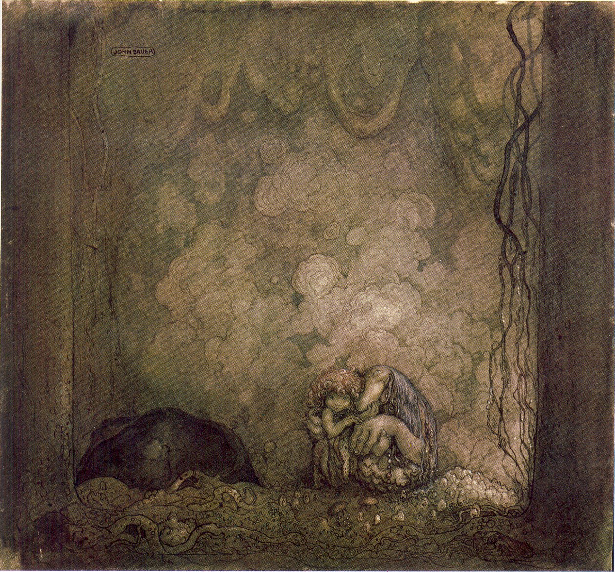 Mateřská láska od John Bauer