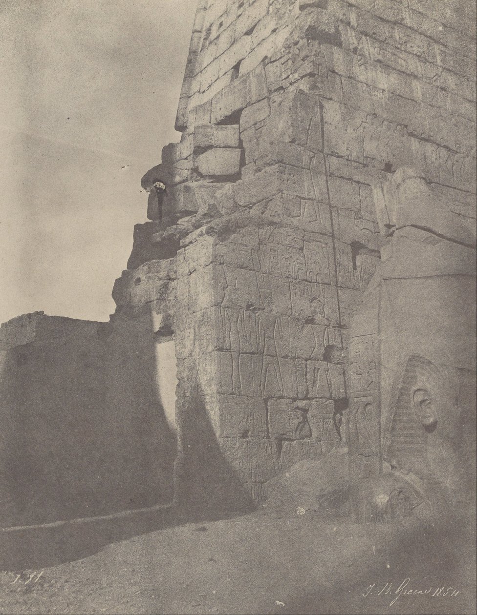 (Louqsor. Historické sochy pylonu, pravý masiv) od John Beasly Greene