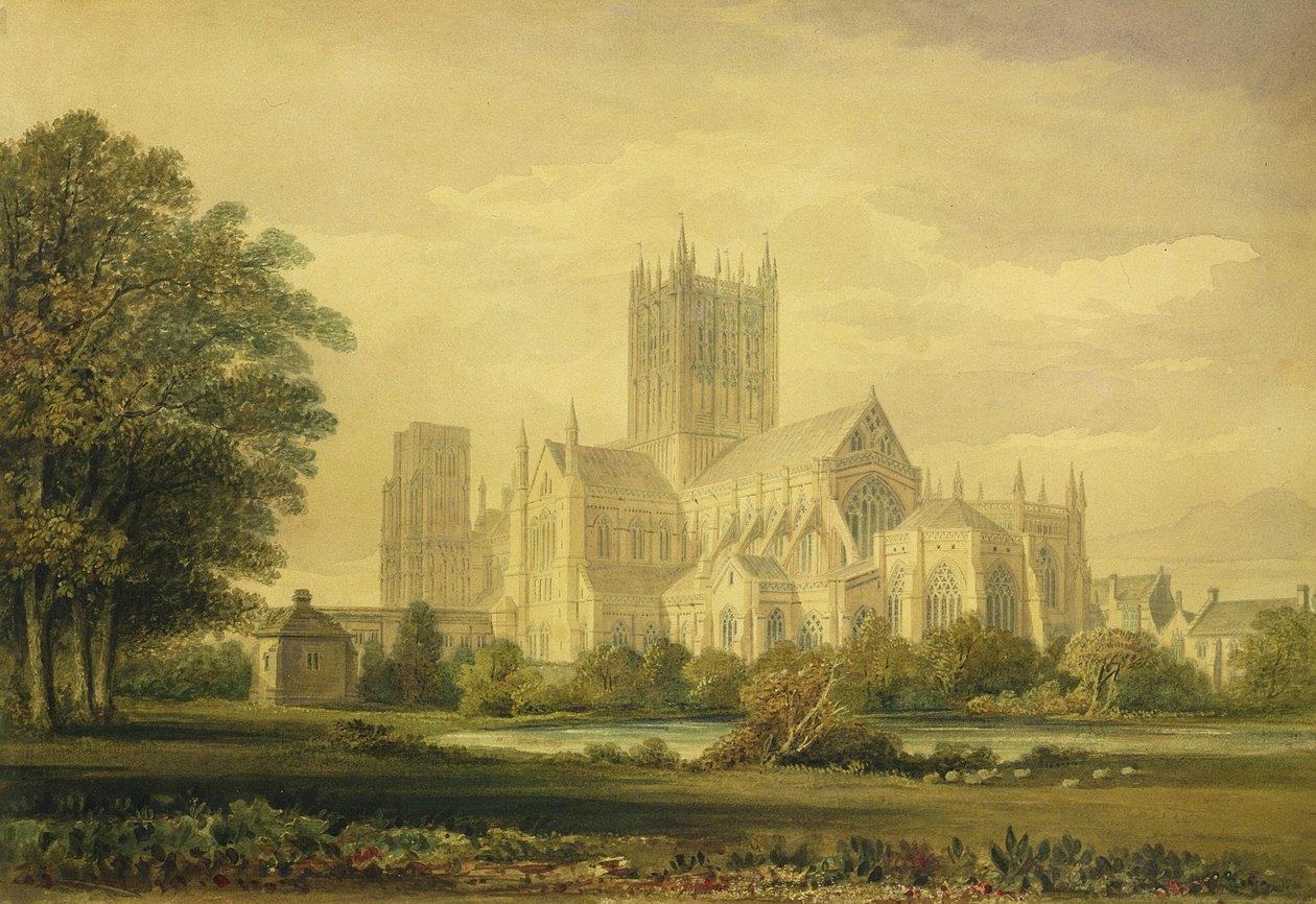 Katedrála ve Wellsu, 1821 od John Chessell Buckler