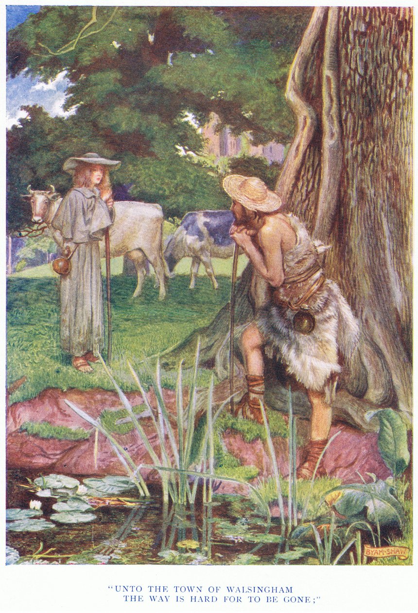 Do města Walsingham je cesta těžko pryč, 1928 od John Byam Liston Shaw