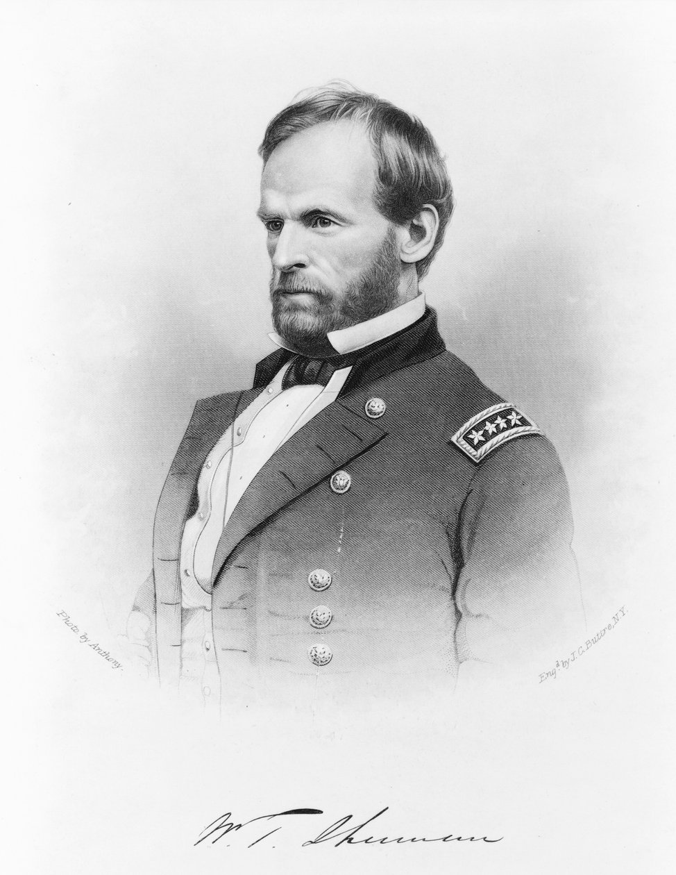 Generál William T. Sherman, kolem roku 1865 od John Chester Buttre