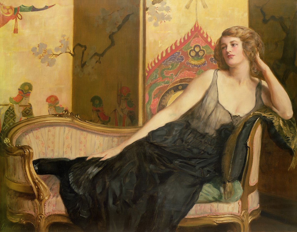 Ležící žena od John Collier