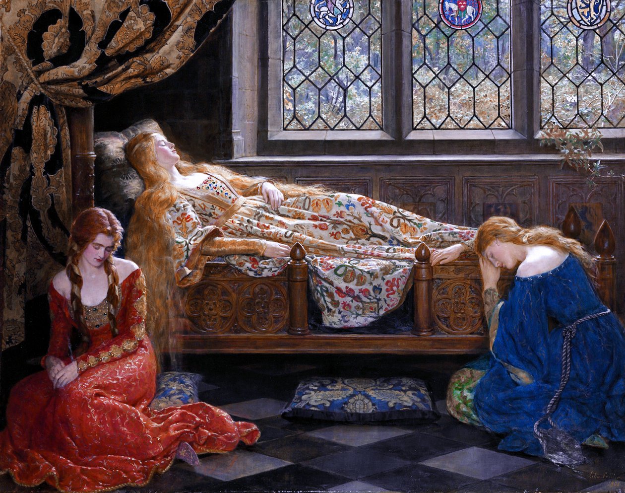 Spící kráska od John Collier
