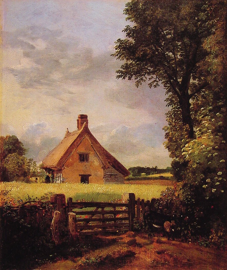 Chata v kukuřičném poli od John Constable