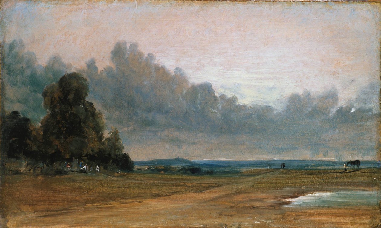 Pohled na Hampstead Heath s Harrowem na dálku (1822) od John Constable