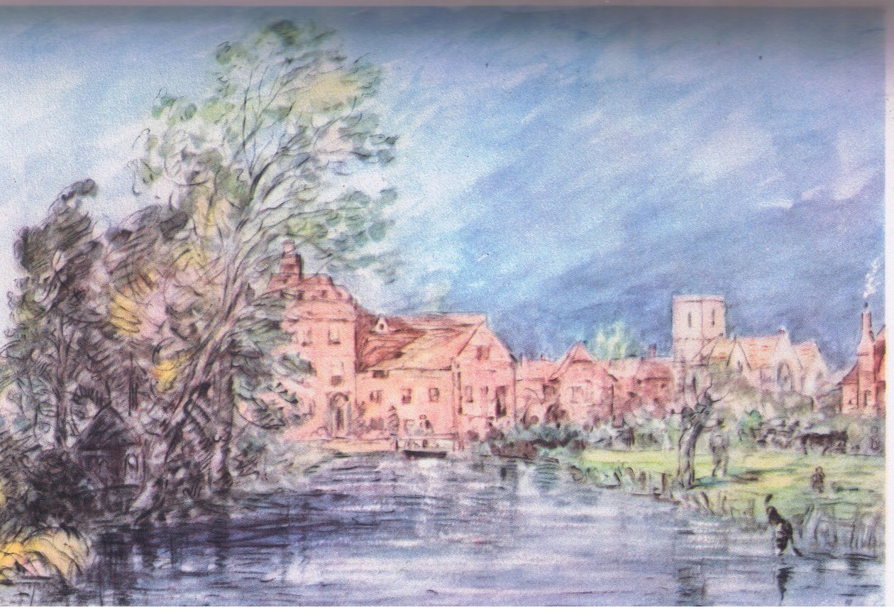 Anglická vesnice 1821 od John Constable