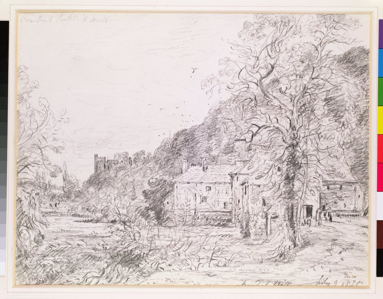 Arundel Mill and Castle, 1835 (kresba) od John Constable