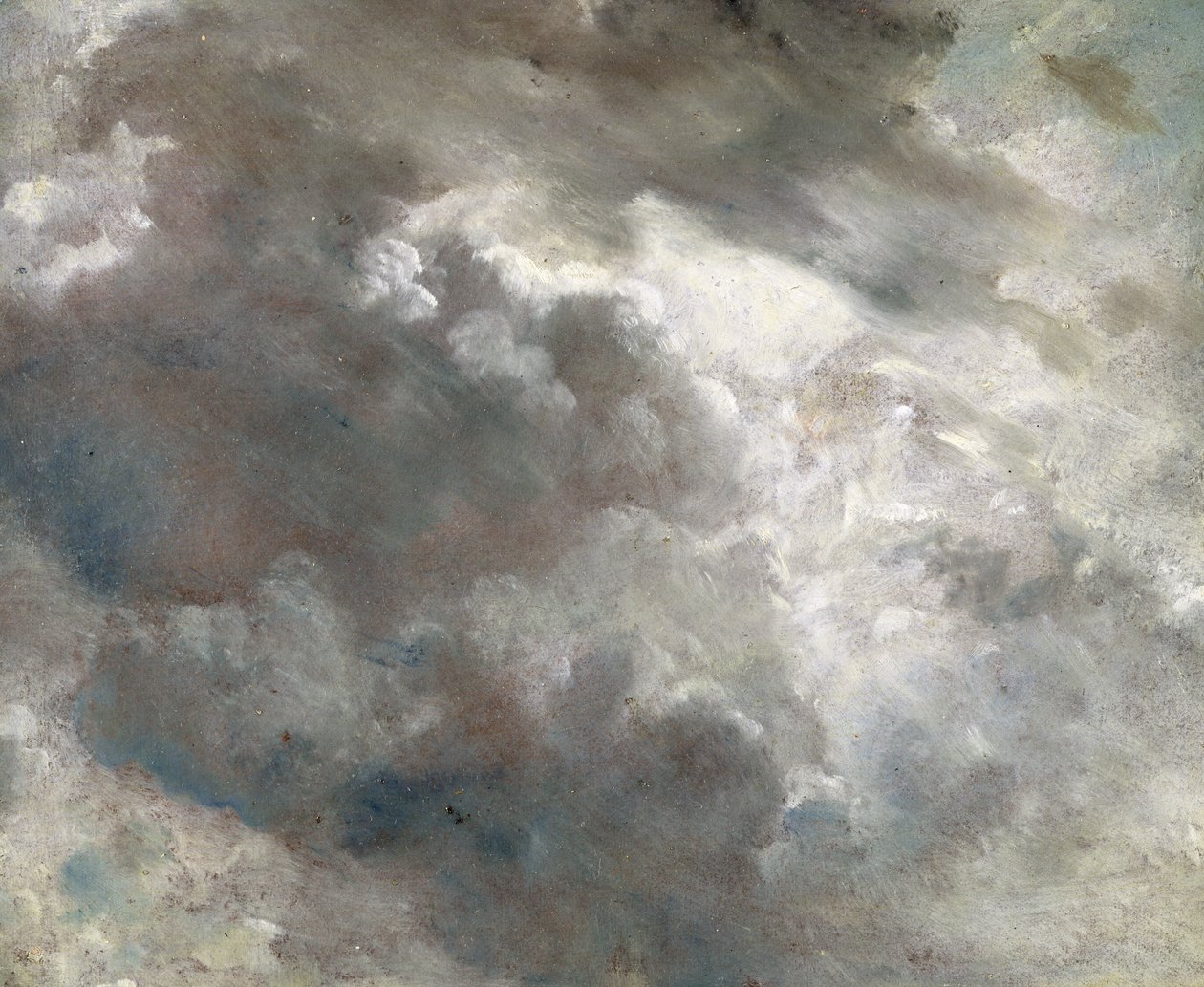Cloud Study, 1821 (olej na papíře položený na papíře) od John Constable