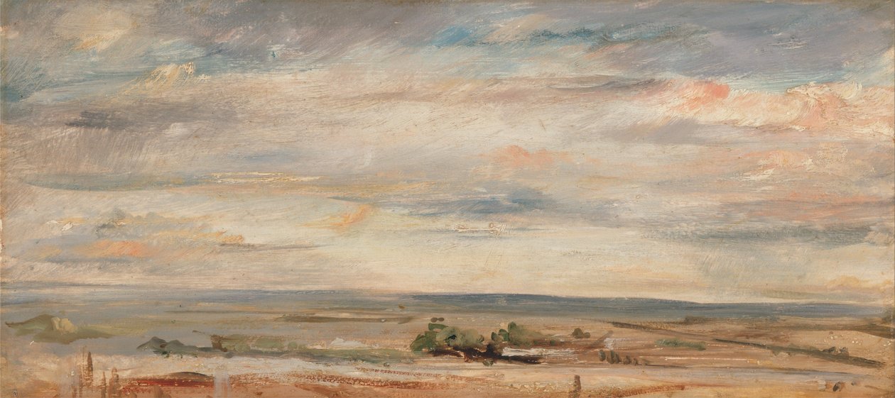 Cloudová studie, brzy ráno, pohled z Hampsteadu na východ od John Constable
